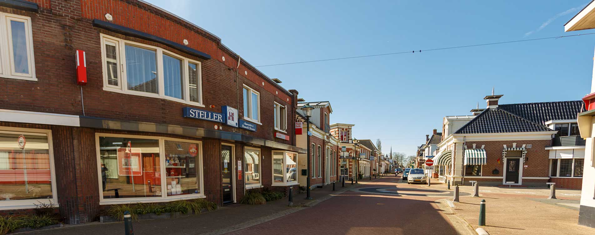 Het kantoor van Steller Assurantien & Financiele Diensten in het centrum van Grijpskerk